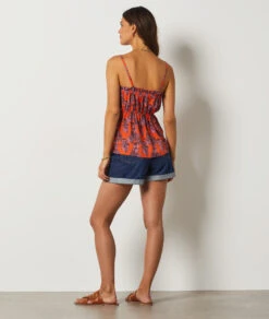 Caraco Imprimé BRIQUE -Damen mode Geschaft 654093169 a