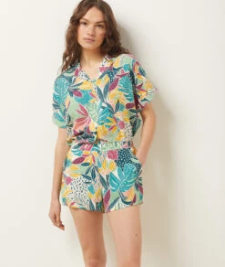 Bloom Pyjamahemd Mit Print GRÜN -Damen mode Geschaft 654096546 c