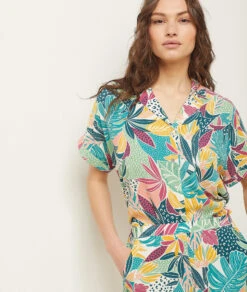 Bloom Pyjamahemd Mit Print GRÜN