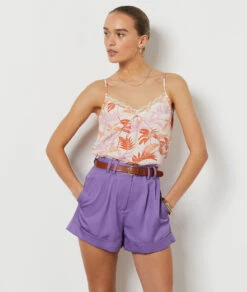 Caraco Imprimé BLANC 11 Caraco Imprimé BLANC -Damen mode Geschaft 654103706 c