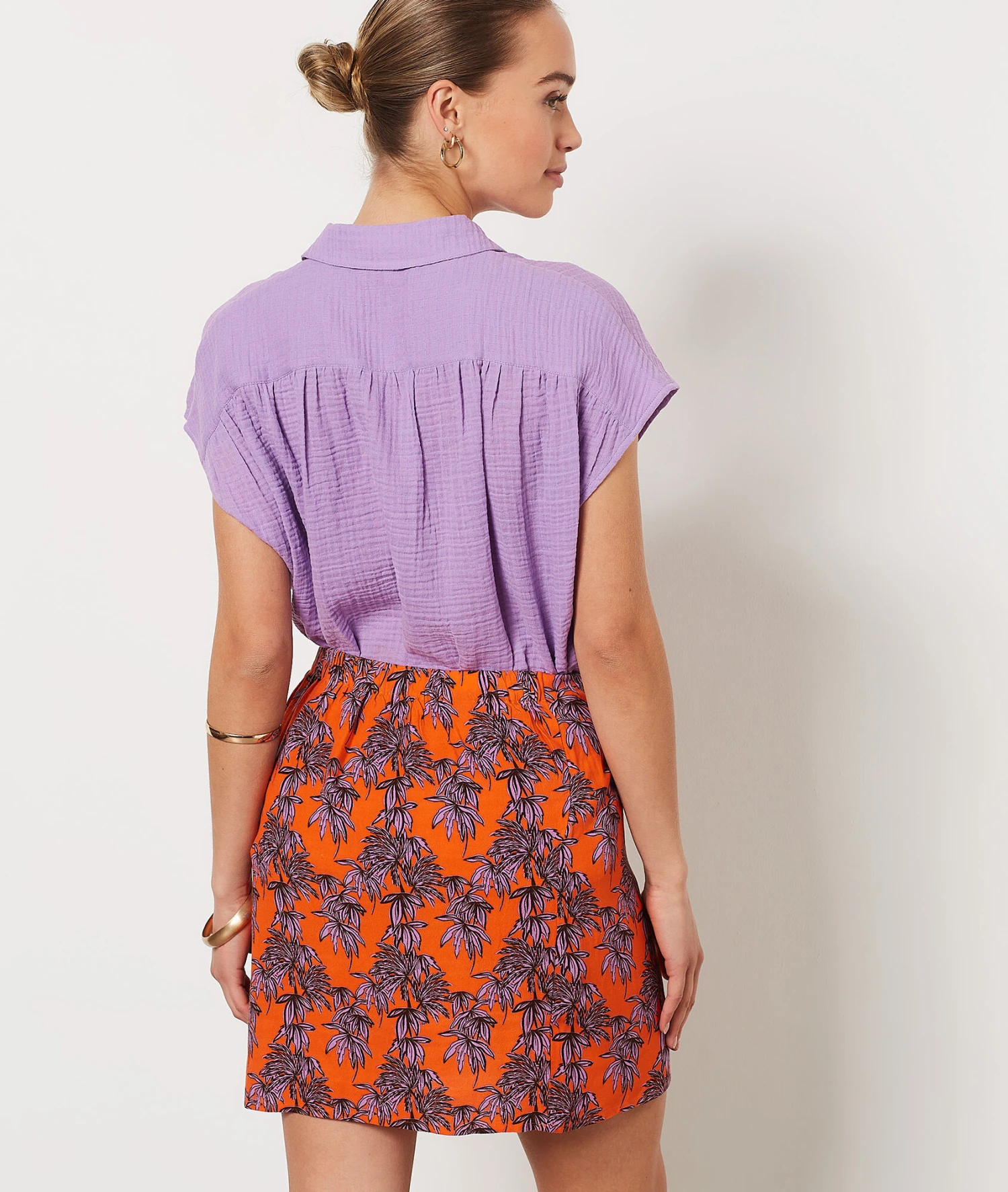 Jupe Portefeuille Imprimée BRIQUE 4 Jupe Portefeuille Imprimée BRIQUE – Bild 2