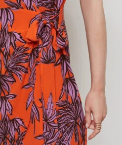 Robe Imprimée Portefeuille ORANGE -Damen mode Geschaft 654103918 b