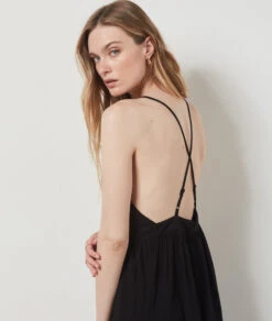 Robe Longue Dos Nu NOIR
