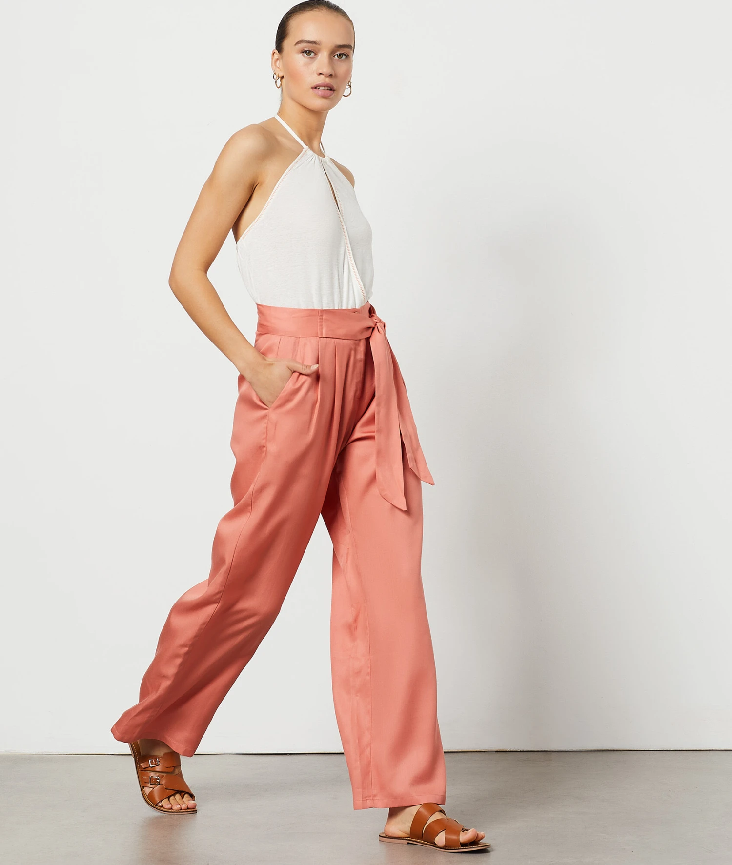 Pantalon Coupe Large ROSE 3 Pantalon Coupe Large ROSE