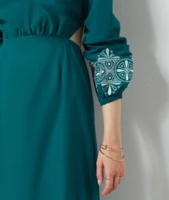 Robe Longue Dos Nu VERT -Damen mode Geschaft 654140331 b