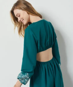 Robe Longue Dos Nu VERT