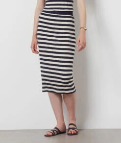 Jupe Longue Côtelé NOIR -Damen mode Geschaft 654141080 6