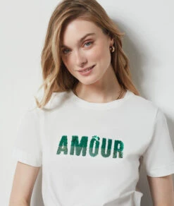 T-shirt Manches Courtes 100% Coton ECRU 10 T-shirt Manches Courtes 100% Coton ECRU -Damen mode Geschaft 654145380 b