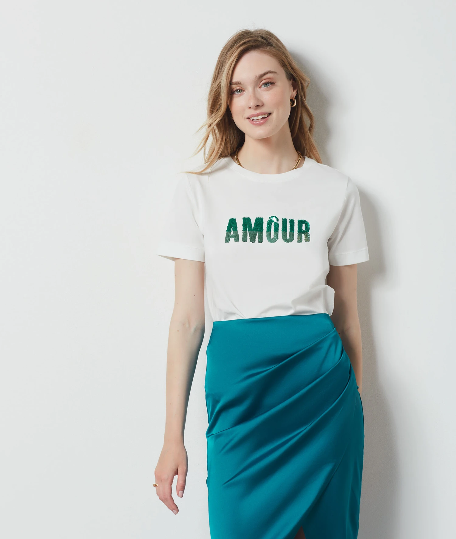 T-shirt Manches Courtes 100% Coton ECRU 7 T-shirt Manches Courtes 100% Coton ECRU – Bild 5