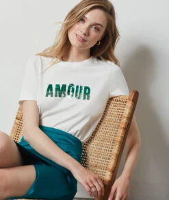 T-shirt Manches Courtes 100% Coton ECRU