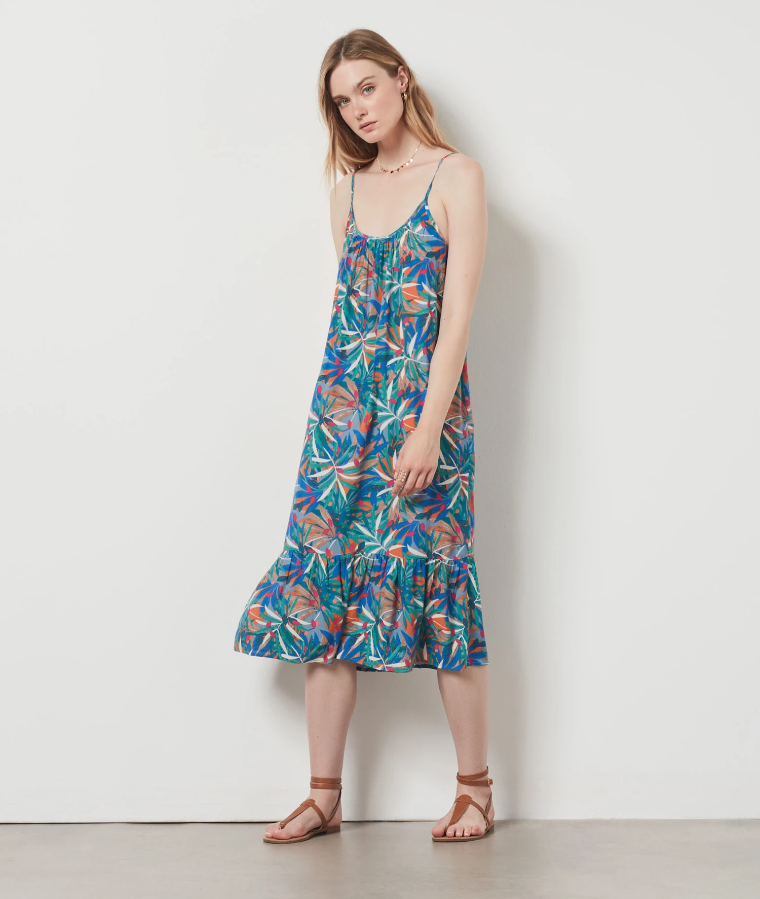 Robe Longue Imprimée BLEU 3 Robe Longue Imprimée BLEU