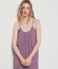 Robe Longue Imprimée IMP FOND MARINE