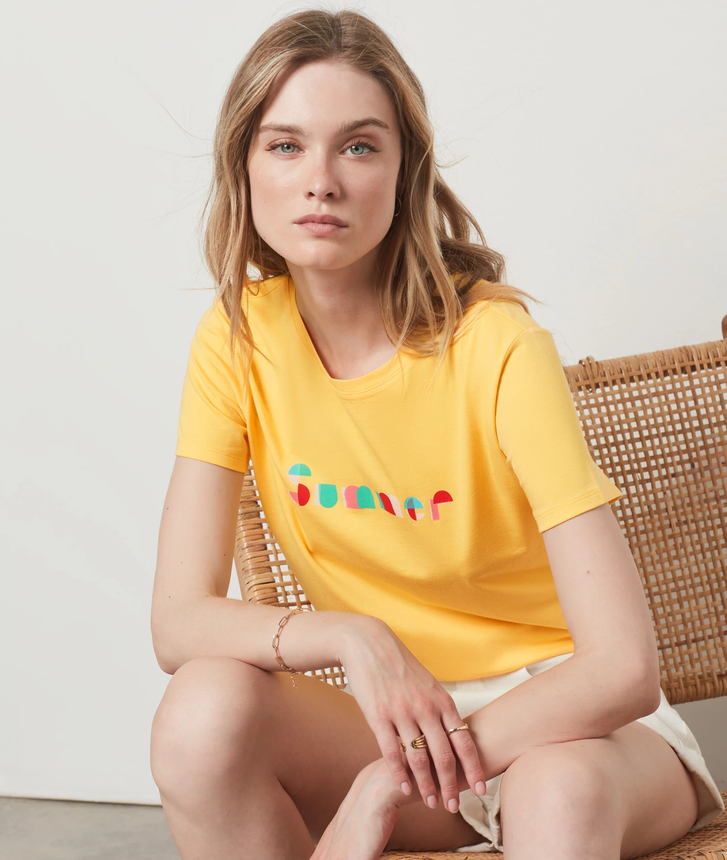 T-shirt Manches Courtes 100% Coton JAUNE 7 T-shirt Manches Courtes 100% Coton JAUNE – Bild 5