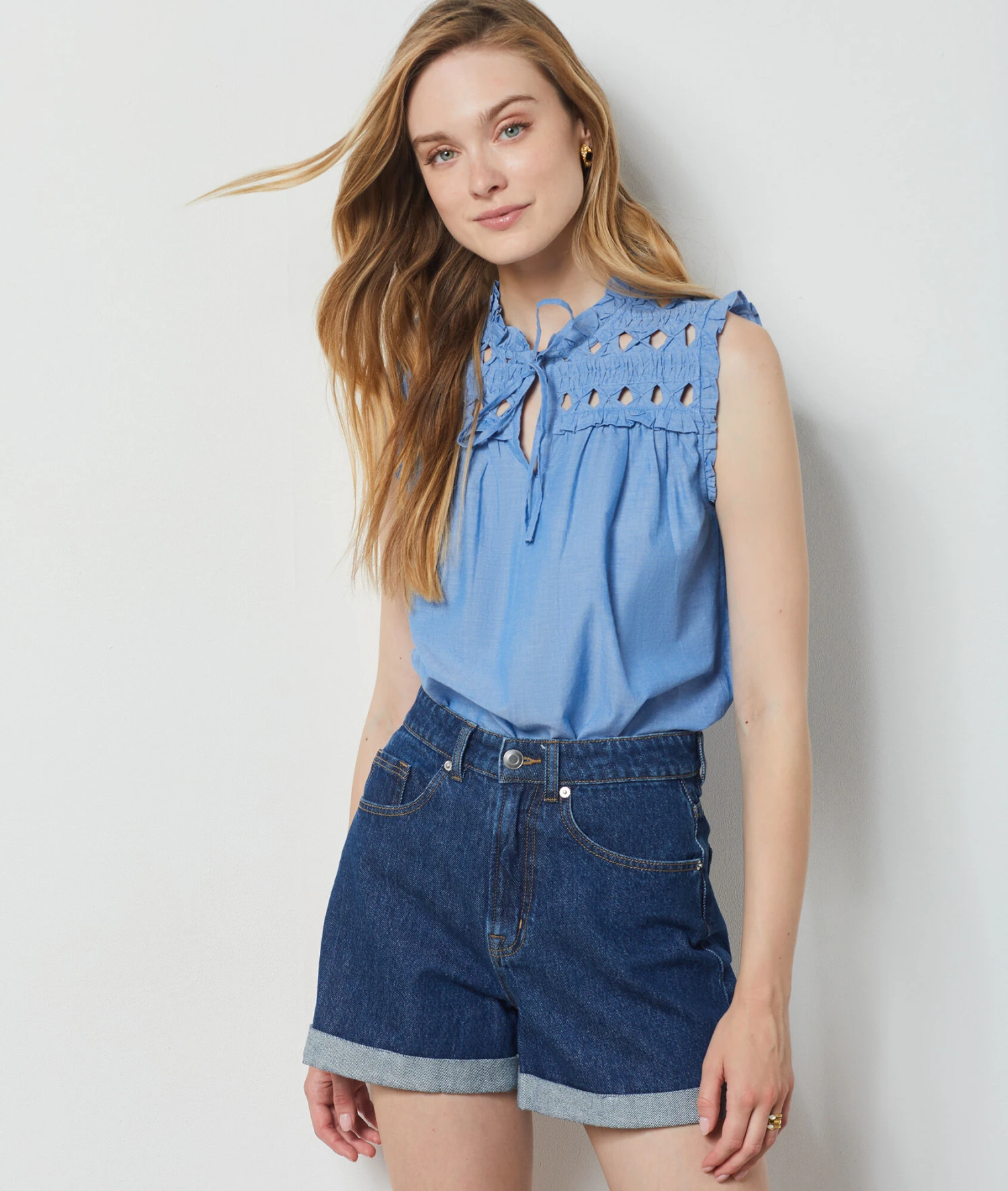 Débardeur 100% Coton BLEU 7 Débardeur 100% Coton BLEU – Bild 5