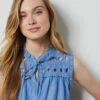 Débardeur 100% Coton BLEU -Damen mode Geschaft 654151022 x