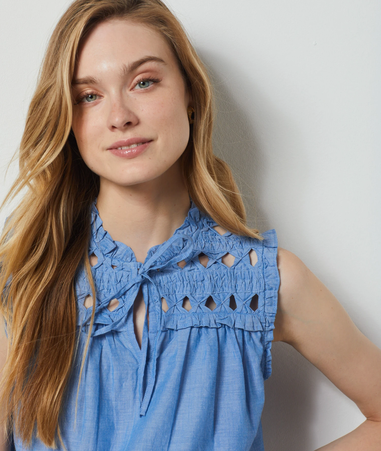 Débardeur 100% Coton BLEU 3 Débardeur 100% Coton BLEU