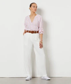 Hose Mit Weitem Schnitt ECRU