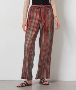 Pantalon Fluide Coupe Large MULTICOLORE -Damen mode Geschaft 654151790 c