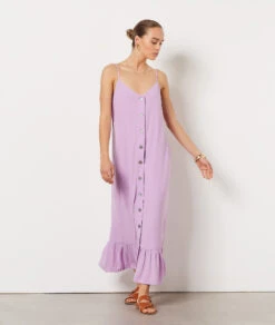 Robe Longue MAUVE -Damen mode Geschaft 654152211 6