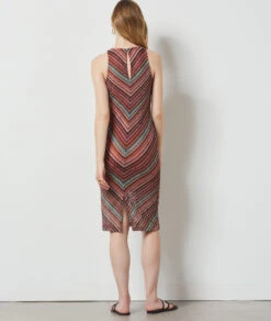 Robe En Maille Ajourée MARRON -Damen mode Geschaft 654153790 a