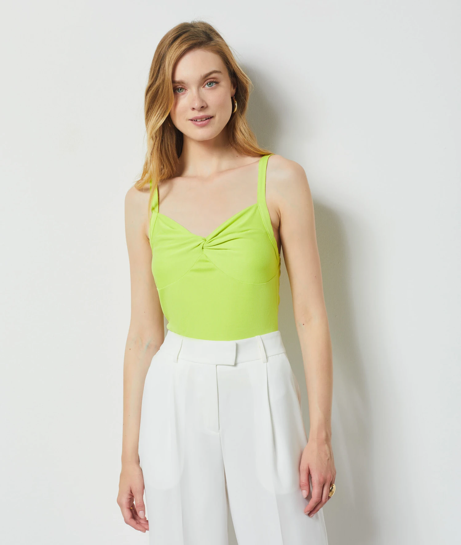 Caraco à Fines Bretelles ANIS 3 Caraco à Fines Bretelles ANIS