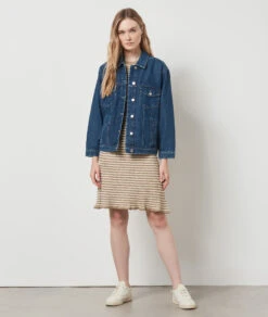 Robe Longue à Rayures ANIS -Damen mode Geschaft 654171047 6