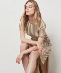 Robe Longue à Rayures ANIS -Damen mode Geschaft 654171047 c