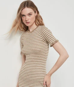 Robe Longue à Rayures ANIS