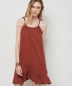 Robe à Bretelles MARRON