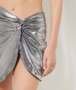 Strandrock SILBER -Damen mode Geschaft 654185596 b