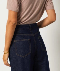 Jean Coupe Droite 100% Coton JEAN DENIM -Damen mode Geschaft 654191234 b