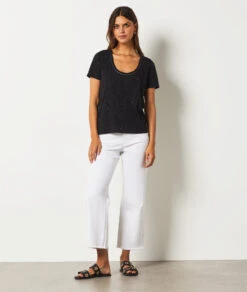 T-shirt Manches Courtes NOIR 9 T-shirt Manches Courtes NOIR -Damen mode Geschaft 654208005 6