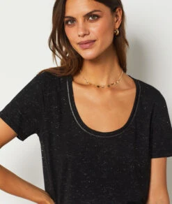 T-shirt Manches Courtes NOIR 10 T-shirt Manches Courtes NOIR -Damen mode Geschaft 654208005 b