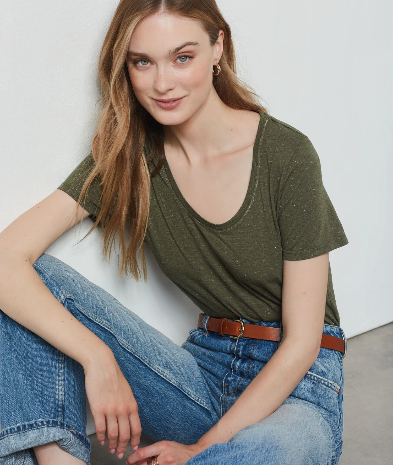 T-Shirt Mit Kurzen Ärmeln, Irisierend KHAKI 3 T-Shirt Mit Kurzen Ärmeln, Irisierend KHAKI