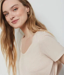 T-Shirt Mit Kurzen Ärmeln BLUSH -Damen mode Geschaft 654208094 b