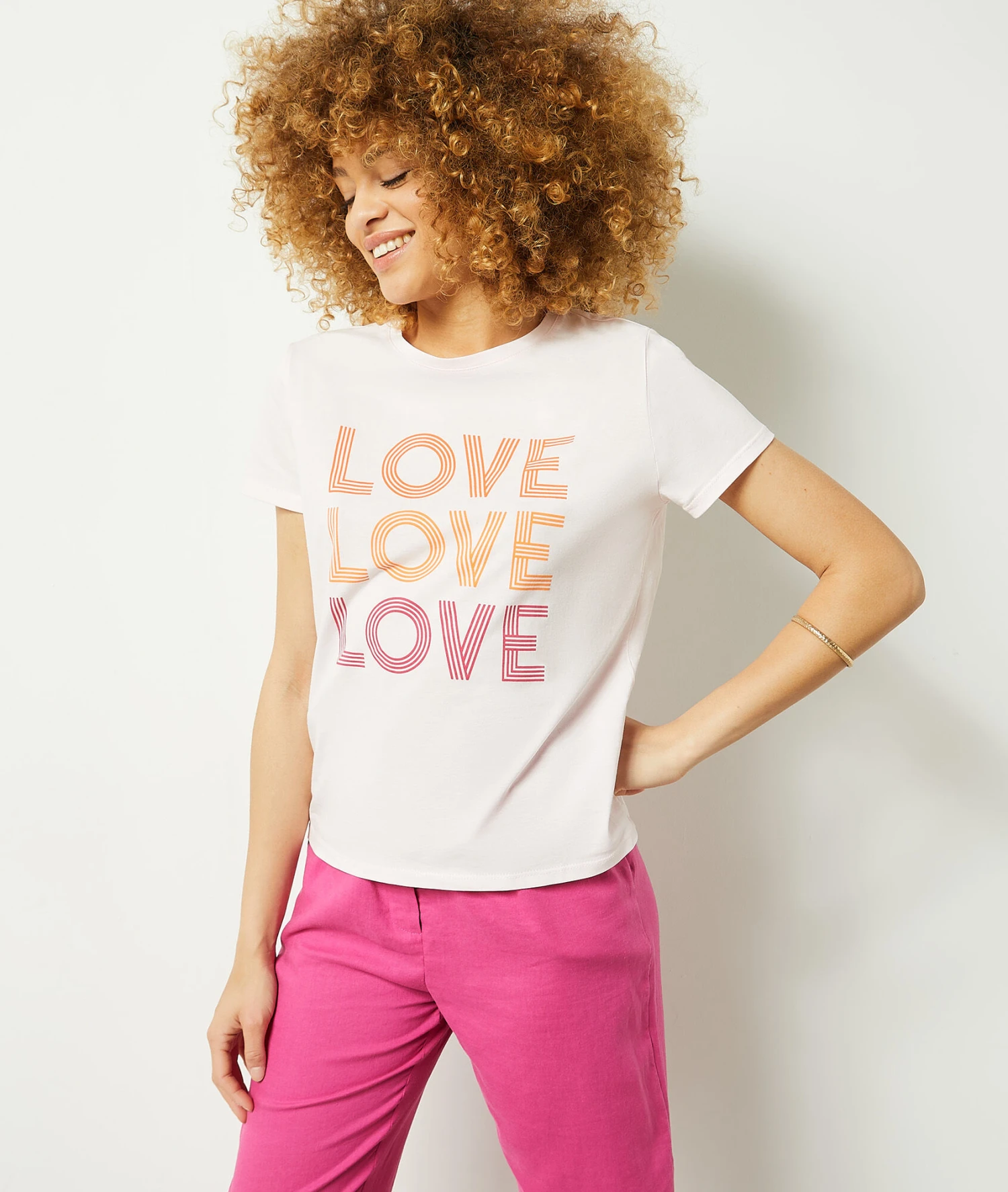 T-Shirt Mit Print „Love“ BLUSH 6 T-Shirt Mit Print „Love“ BLUSH – Bild 4