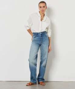 Dune Weit Geschnittene Jeans, 100 % Baumwolle BLAU -Damen mode Geschaft 654219522 6