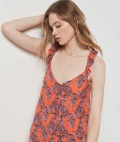 Robe Imprimée ORANGE